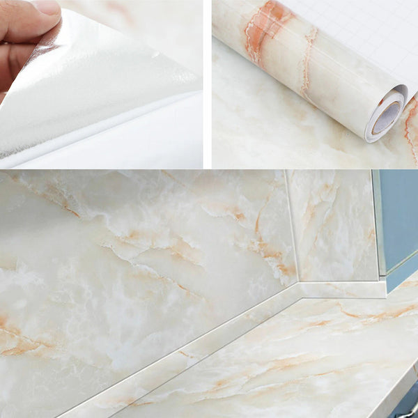 AM5867 Multi-Design Marble Foil Kitchen Stickers (60CM X 2M) - 1 Piece