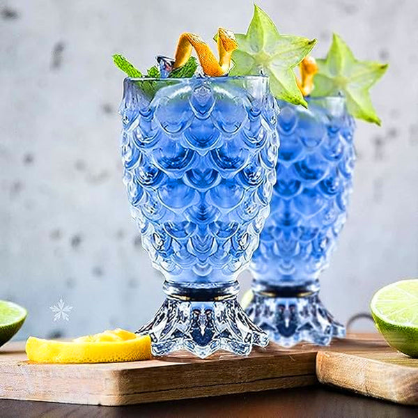 AM5973 Fishtail Shape Heavy Base Shot Glasses –  Set of 6 - 40ml Each