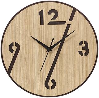 AM0605 Wooden Round Shape  Wall Clock Round Number MDF design for Home -11.5x11.5