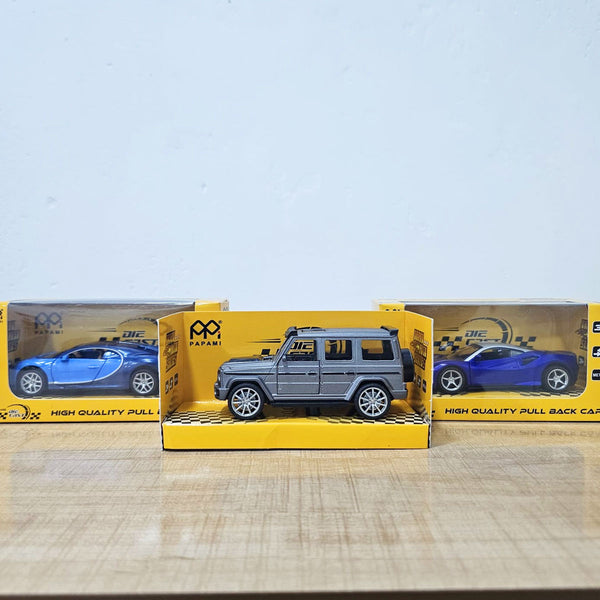 AM5997 PAPAMI High-Quality Die-Cast Pull Back Car – Luxury Sports Car Toy