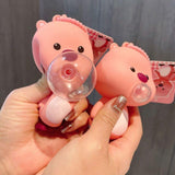 AM5587 Cute Bear Bubble Squeeze KeyChain