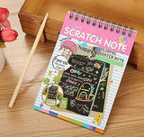 4609 Rainbow Scratch Notebook with Magical Vibgyor Color with Pencil Stick Notepad (Pack of 1)