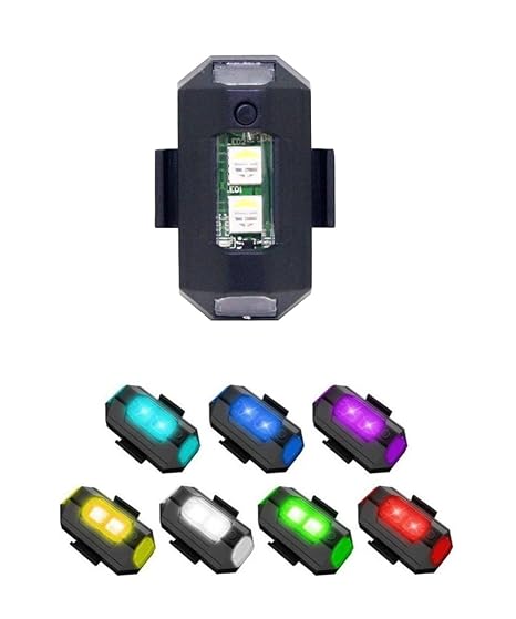 7497 USB Rechargeable Mini LED Strobe Lights Multi-Colors