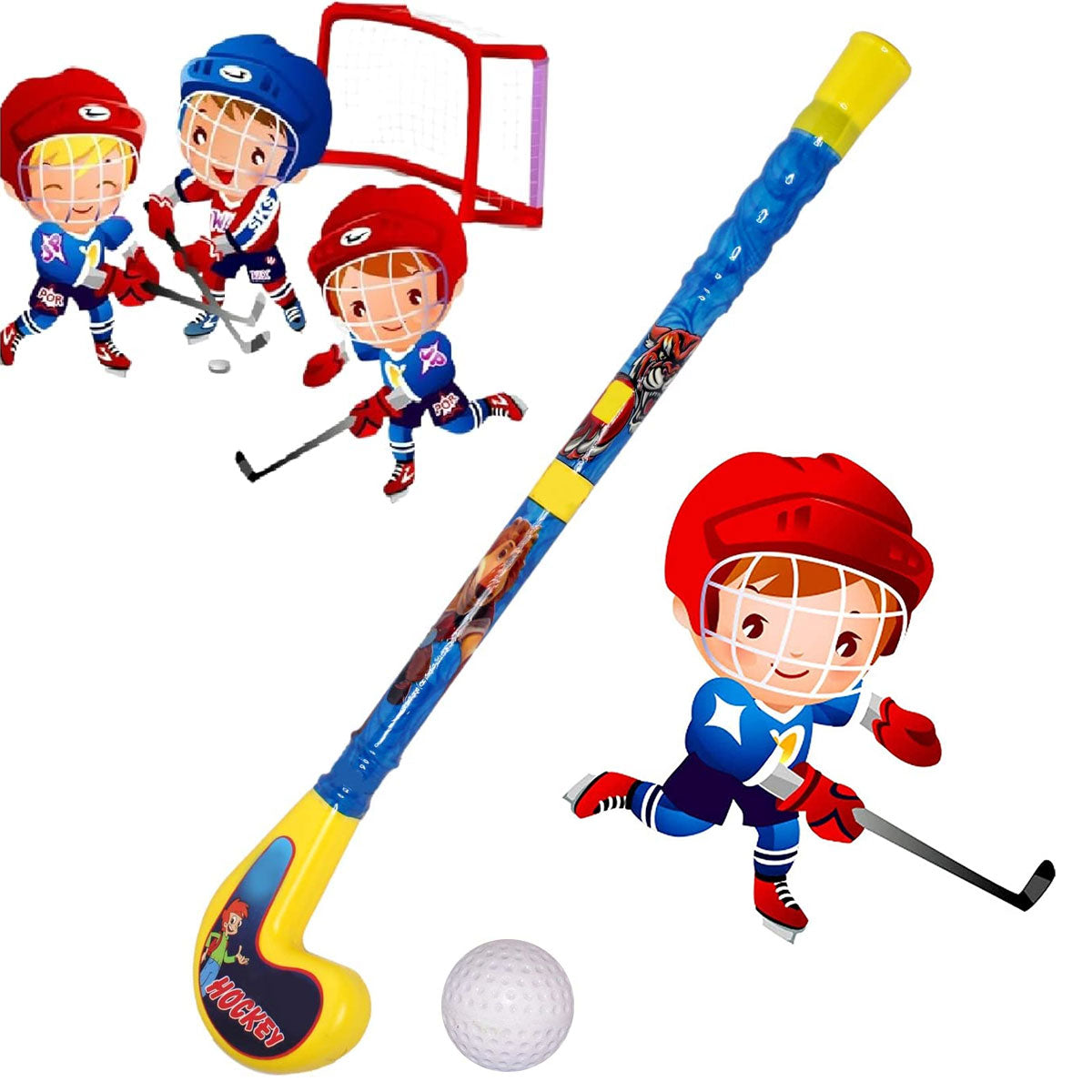 AM0195 Kids Hockey Sticks with Ball AmdDeodap