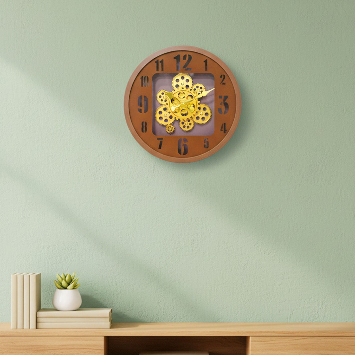 AM6252 Modern Industrial Exposed Gear Wall Clock – Amd-Deodap