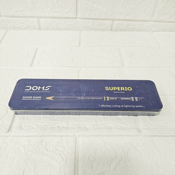 AM6063 DOMS Superio Super Dark Graphite Pencil Pack of 10 pencils