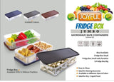 AM3950 Joyful Fridge Container With Partition Jumbo (Multicolor)