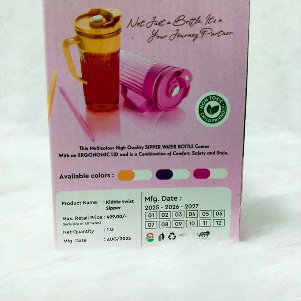 Di0222 Kiddie Twist Sipper Tumbler with Handle & Straw – Leakproof, BPA-Free, Easy Grip Cup for Kids