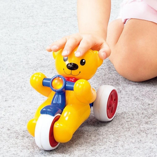 AM5193 Teddy Bear On A Scooter- Push N Go Bear with Tricycle