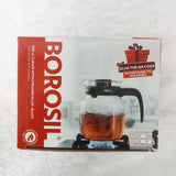 AM6164 Borosil 350 ml Glass Carafe with Strainer in Lid - Black