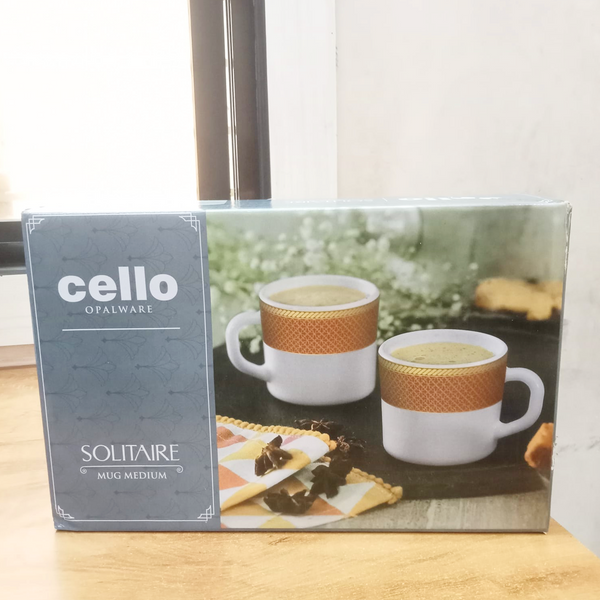 AM5756 Cello Solitaire Premium Multi-Design Mug (Medium) 18cl - 6 pcs set