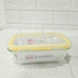 Di0007 Cello Fit & Fresh Clip-O Rectangle Glass Storage Container - 370ml