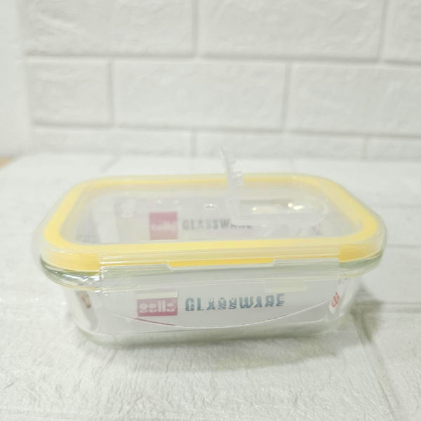 Di0007 Cello Fit & Fresh Clip-O Rectangle Glass Storage Container - 370ml
