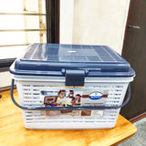 AM5722 JOYO Plastic Storage Family Big Basket -Multicolor (Pack of 1)