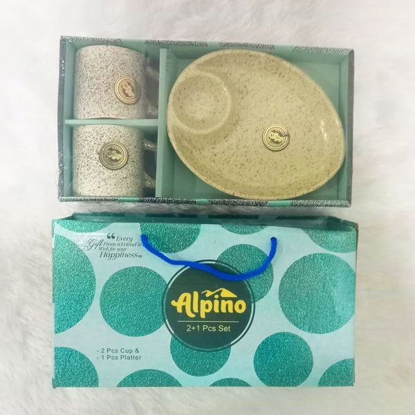 Di0349 Alpino 3-Piece Tea & Snack Set with Platter