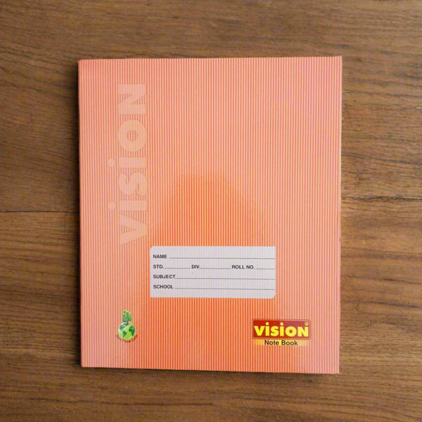 AM5501 Vision Single Line A5 Notebook 132 Pages, 160mmX190mm (Brown, Pack of 1)