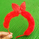 AM1039 Fancy Headband For Kids Girls Fur 1 Piece