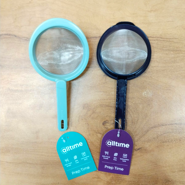 AM5711 Alltime plastic Strainer With S.S. mesh (9.5 cm, 1 Pcs) - For Tea and Coffee