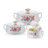 AM0647 RISHABH Stallion Insulated Serving Casserole, 800ml, 1200ml, 1700ml, Set of 3