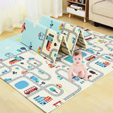 AM5419 Folding Foam Double Sides Baby Play Mat-(1.5mtrx2mtr) for Kids Baby