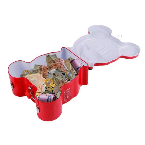 AM5894 Mini Metal MIcky Mouse Cartoon Piggy Bank - Pack of 1