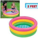 AM3968 Intex Wet Set Collection Kids Bath Tub,(Multicolor) (61 x 22) CM