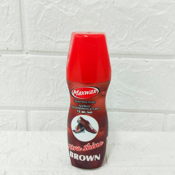 AM6149 Maxwax Liquid Shoe Polish – Brown (75 ml)