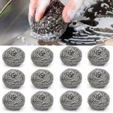 3526 Stainless Steel Cleaning Scrubbers ( pack of 12 )