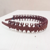 AM5618 Plastic Cute Flower Headbands for Women Girls (Multicolour)