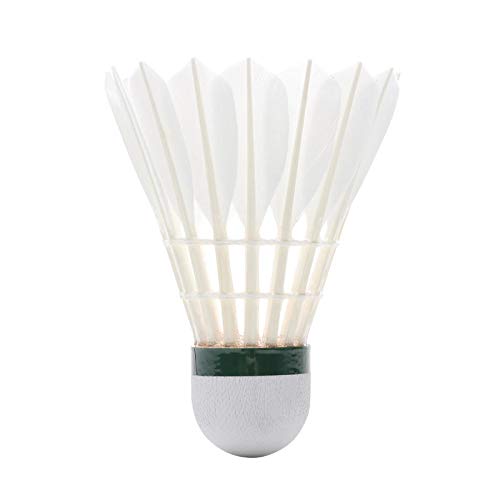 AM5178 Dusk Badminton Shuttlecock Feather, Pack of 10 (White)