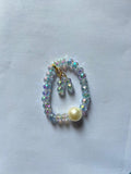 AM1007 Mini Round Crystal Beaded Adjustable Bracelet for Women & Girls