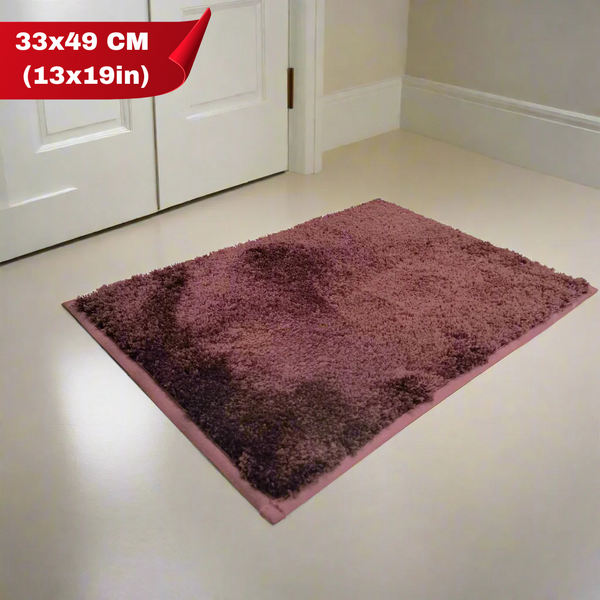 AM5466 Door Mats for Home & Bath Mat Super Soft Anti Skid Slip Water Soak Washable Multicolor 1pc 33x49 CM (13x19in)