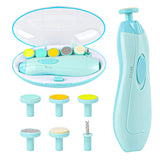 1223 Electric Baby Nail Trimmer with Grinding Heads for Newborn Infant and Toddler