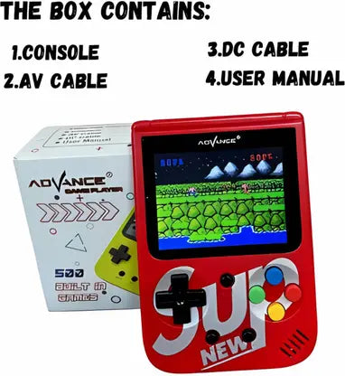 AM5181 NEW SUP 500 in 1 Games Retro Game Box Console Handheld Game PAD