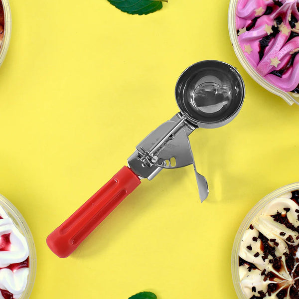 11697 Apex Ice Cream Scoop – 70 ML Stainless Steel Head with Ergonomic Handle (1 Pc)
