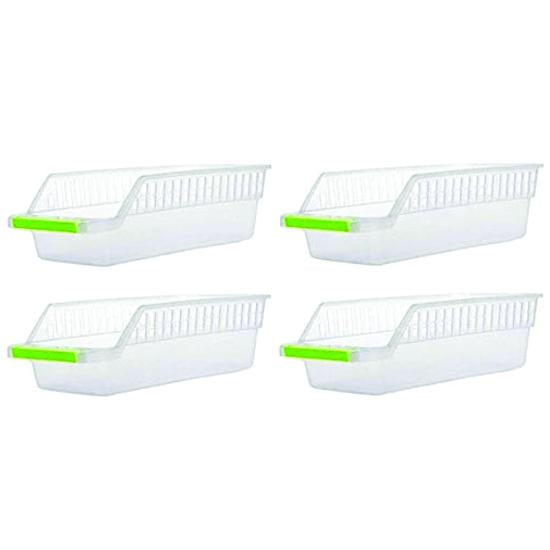 2055 Kitchen Plastic Space Saver Organizer Basket Rack- 4 pcs