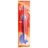 AM2508 Gala Plastic Double Hockey Toilet Brush Toilet Cleaning Brush Long Handle Toilet Brush 1 Pcs