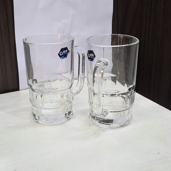 AM5385 Glass Beer Mug (335 ml, Pack of 2)