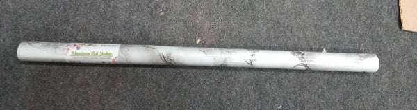 AM3414 White Marble Foil Kitchen Stickers(60CMX2M) 1 Piece