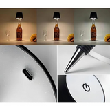 am5416 Wireless Bottle Lamp, 3 Colors Dimmable Wine Bottle Light Touch Control LED Wine Bottle Lamp For Bar Restaurant Bedroom
