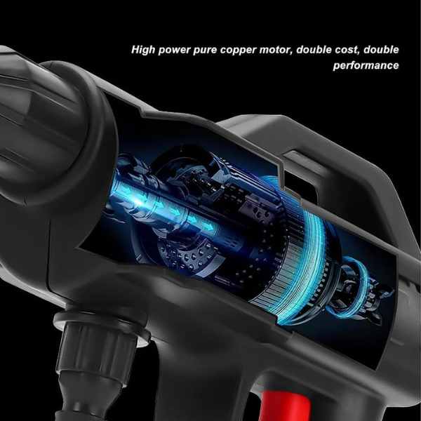 AM5420 Cordless Pressure Washer, 48V Battery Portable Handheld Car Cleaning Machine, 30Bar Pressure Water Spray Gun Pressure Washer Car Wash Spray Gun