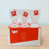 AM5973 Fishtail Shape Heavy Base Shot Glasses –  Set of 6 - 40ml Each