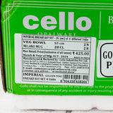 Di0231 Cello Breakfast Set 4-Piece Cup & Bowl Set