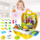 3187 Pretend Play Kitchen Cooking Set for Kids - Set of 26 Pcs