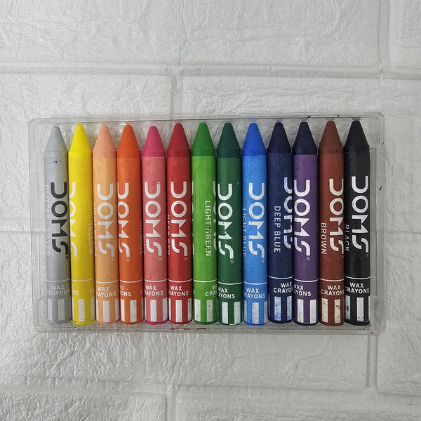 AM6082 DOMS Jumbo Wax Crayons 13 Shades