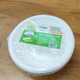 AM5814 Freshee 240ml Bagasse Round Food Bowls - Pack of 10 Disposable Containers
