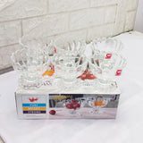 AM3048 Shine Max Glass SMIC626 Ice Cream bowl 140ml Brand Which Shine Guarantee Quality, Health And Trust Set of 6 Piece
