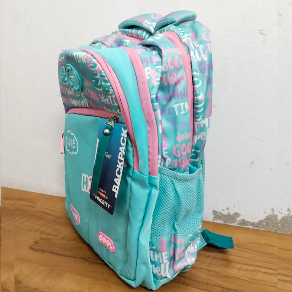 AM5559 Priority Typography Printed Backpack