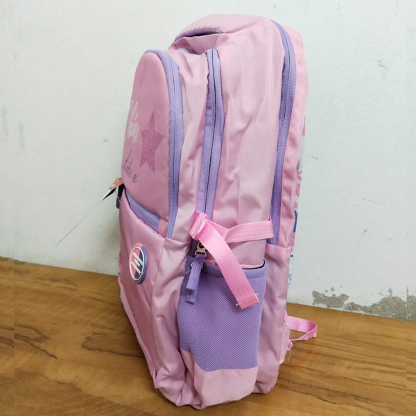 AM5555 Priority Pink and purple graphic fashion backpack - School Bag For Kids