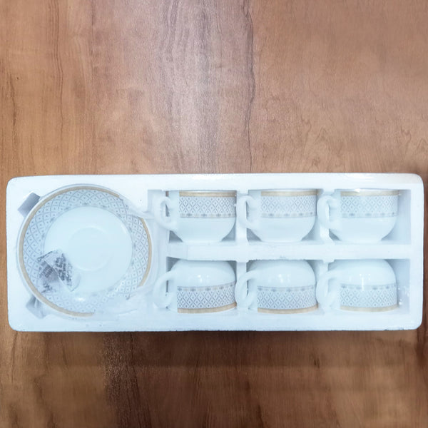 AM5671 Cello Divine Costa Multi-Design Cup & Saucer (Set of 6 Pcs)